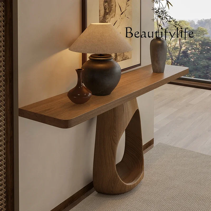 طاولة وحدة التحكم الأمريكية الكلاسيكية بتصميم فريد من نوعه في منتصف القرن طاولة وحدة التحكم الرائعة مدخل الشرفة أثاث Recibidores Para Entrada #6