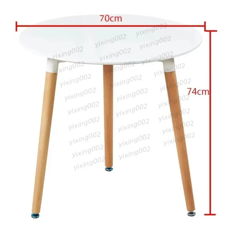 Beech Round Table Small Dining Desk Household Commercial Reception Negotiation Table for Home Office Cafe