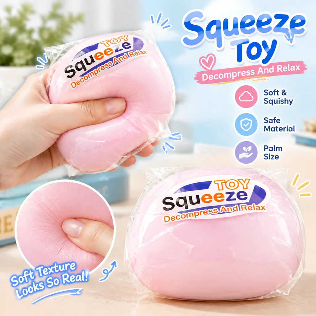 Crispy Soap Squishy Ball Realistic Slow Rebound Handmade Fidget Toy Stress Relief Decompression Gift For Kids Adults In Stock