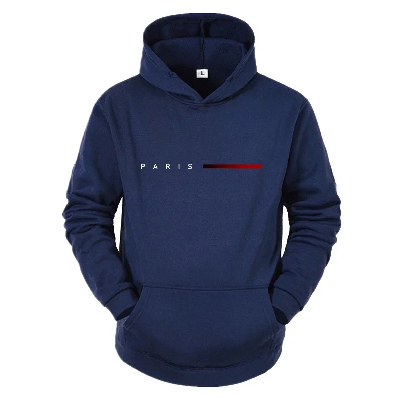 

2025 Men's Printed Hooded Jacket & Joggers Set, Casual Sports Sweatshirt with Training Pants, High-Quality Athletic Wear, Fashio