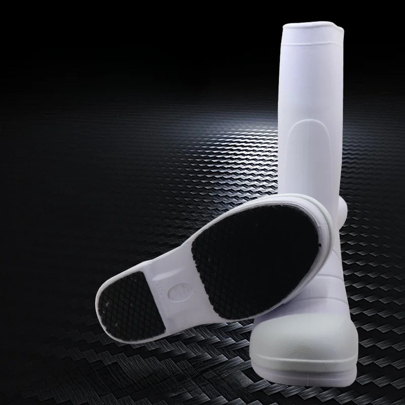 

Ударопрочные кухонные рабочие ботинки из ЭВА, водонепроницаемые, маслостойкие, весенне-осенние, противоскользящие, белые, легкие, плоские, для работы в дождь