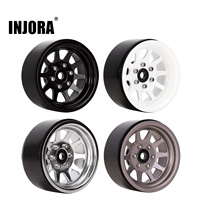 INJORA 116g/pcs Metal Alloy 1.9 Beadlock Wheel Rims for 1:10 RC Crawler Axial SCX10 AXI03007 90046 TRX4 Redcat GEN8 (W1909)