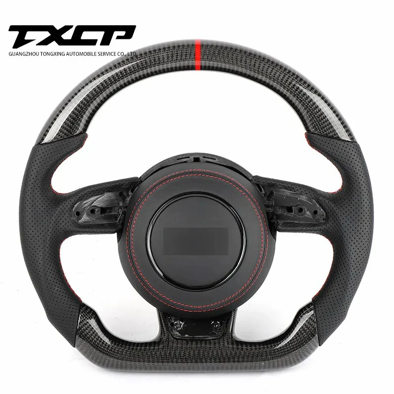 

Hand Made Carbon Flat Bottom Steering Wheels fit for Audi S-Line RS3 RS4 RS5 RS7