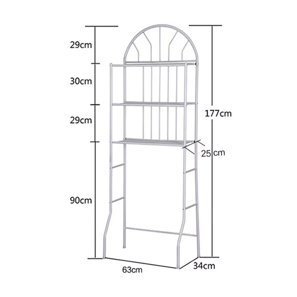 Sobre o toalete rack de armazenamento armário organizador prateleira do banheiro espaço saver 3 camadas de armazenamento toalheiro metal ferro prateleira do toalete