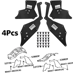 4PCS Splash Shields For Toyota Hilux Fortuner 2015-2024 Fender Liners Apron Guards Seal Protector 53885-KK020 53735-KK020 GUN125