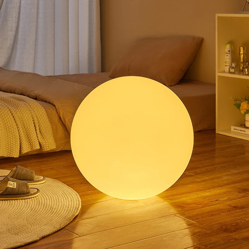 RGB Sphere Atmosphere Ball Light 16 Colors Dimmable DC Night Light for Home Decor Bedroom Foyer Living Room Patio Party