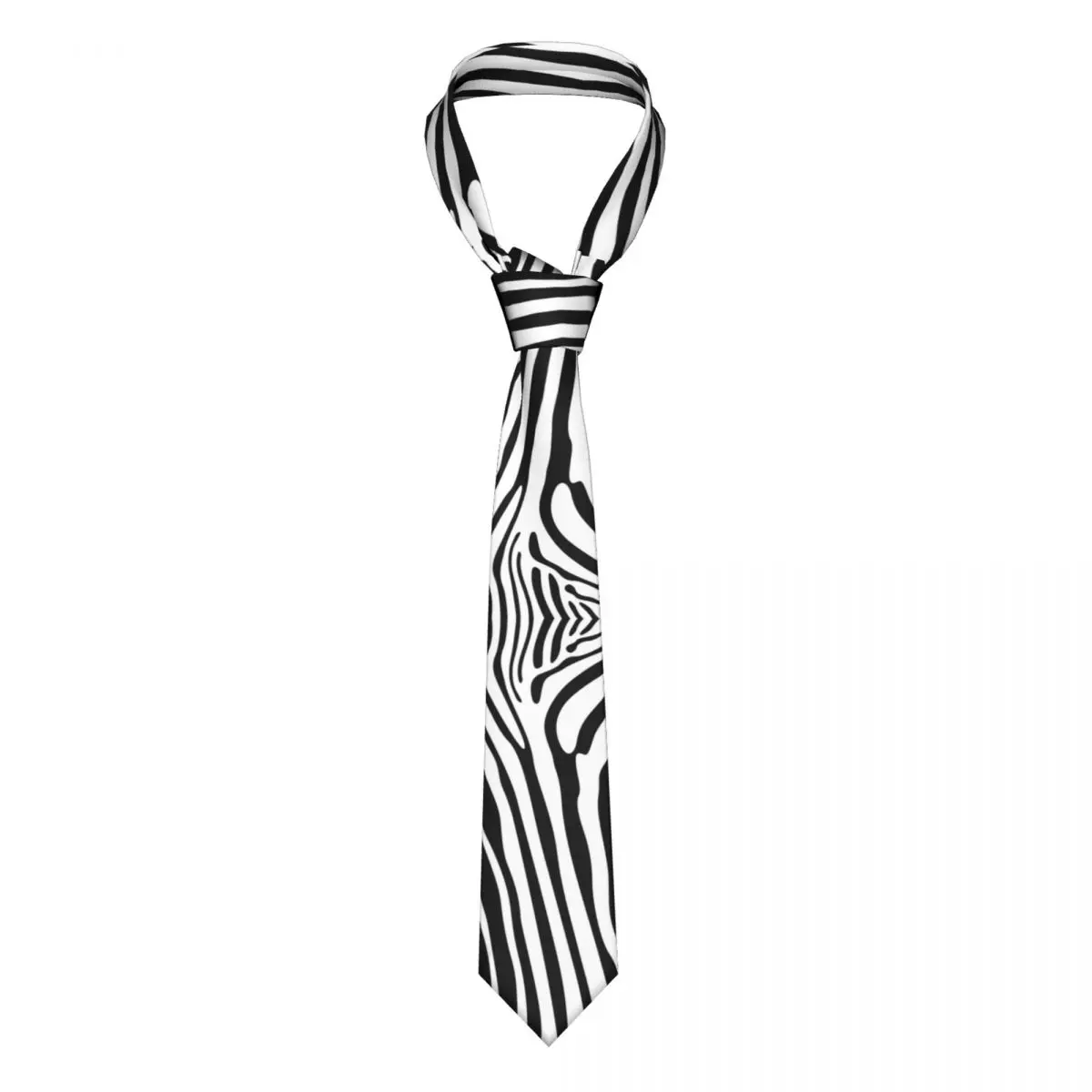 Tie For Men Formal Skinny Neckties Classic Men's Zebra Pattern Wedding Tie Gentleman Narrow