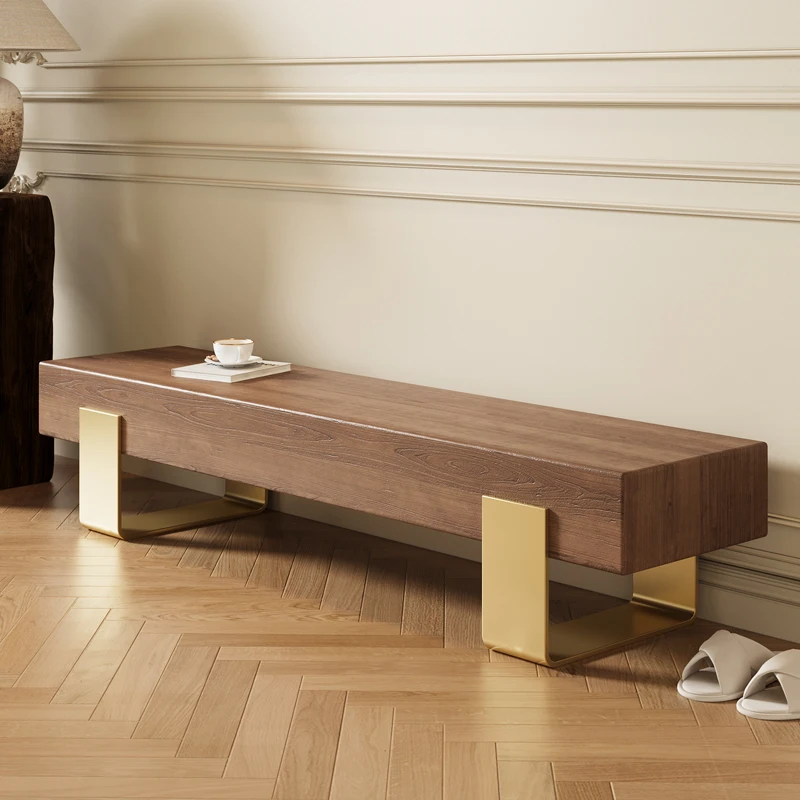 

Solid wood rest stool