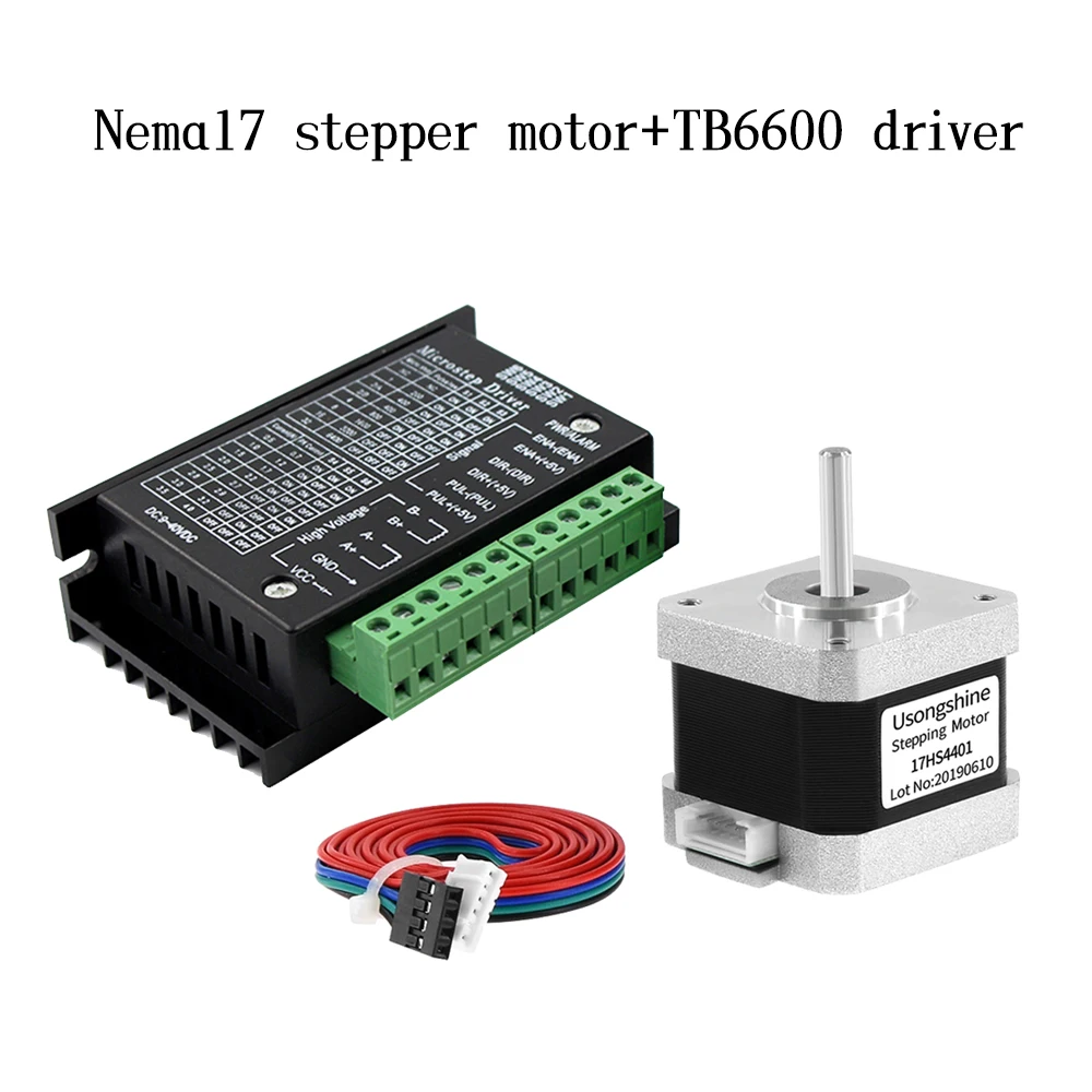 Imagem -04 - Stepper Motor Drive Control Kit Marcha-atrás Velocidade Ajustável para Cnc Slider Mks Osc Mais Tb6600 4a Mais 17hs4401 1.5a 42n.cm Nema17