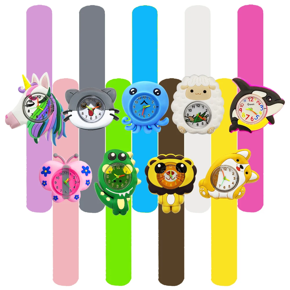 Waterproof Cartoon Kids Watch Educational Toy for Baby Learn Time Toys Boys Girls Watch Birthday Gift for Children Aged 2-15