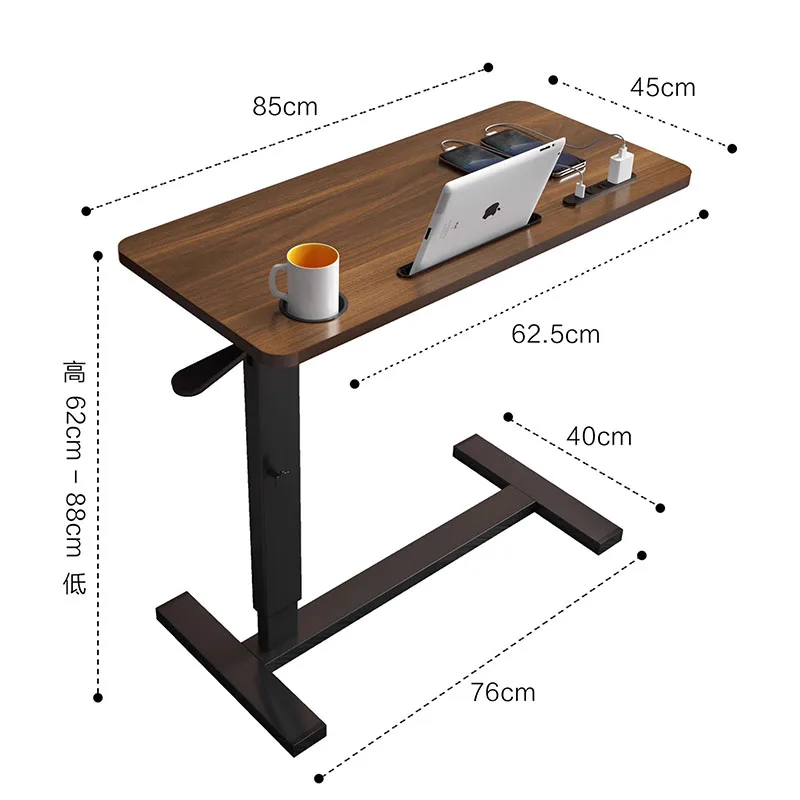 Bedside Movable Lifting Desktop Office Desks Computer Table Folding Bed Learning Desk Organizer Bureau 컴퓨터책상 Office Furniture AA