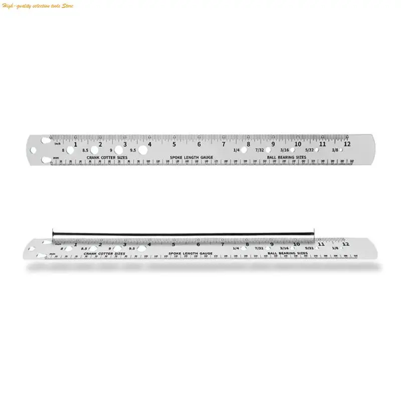 203F Reliable Spoke Length Measurement Tool Versatile Gauge Essential Tool for Bike Shops Measure & Adjust Spokes & Bearings