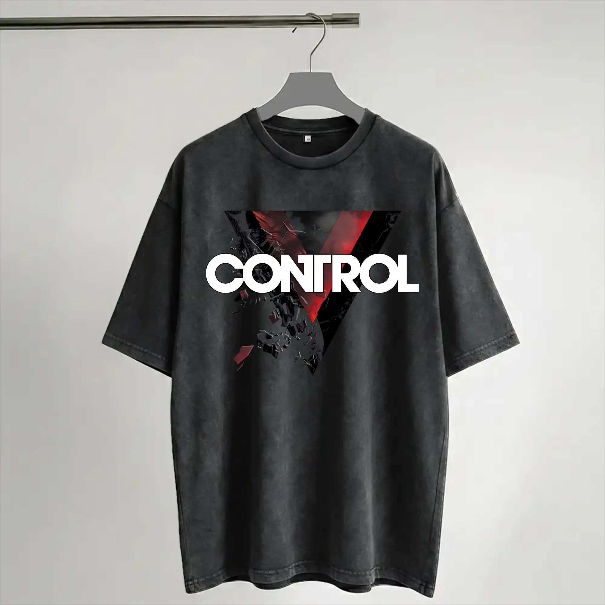 Jesse Control Washed T Shirt Streetwear Hip Hop Novelty T-Shirt  Tee Shirt Men Women 100% Cotton Harajuku