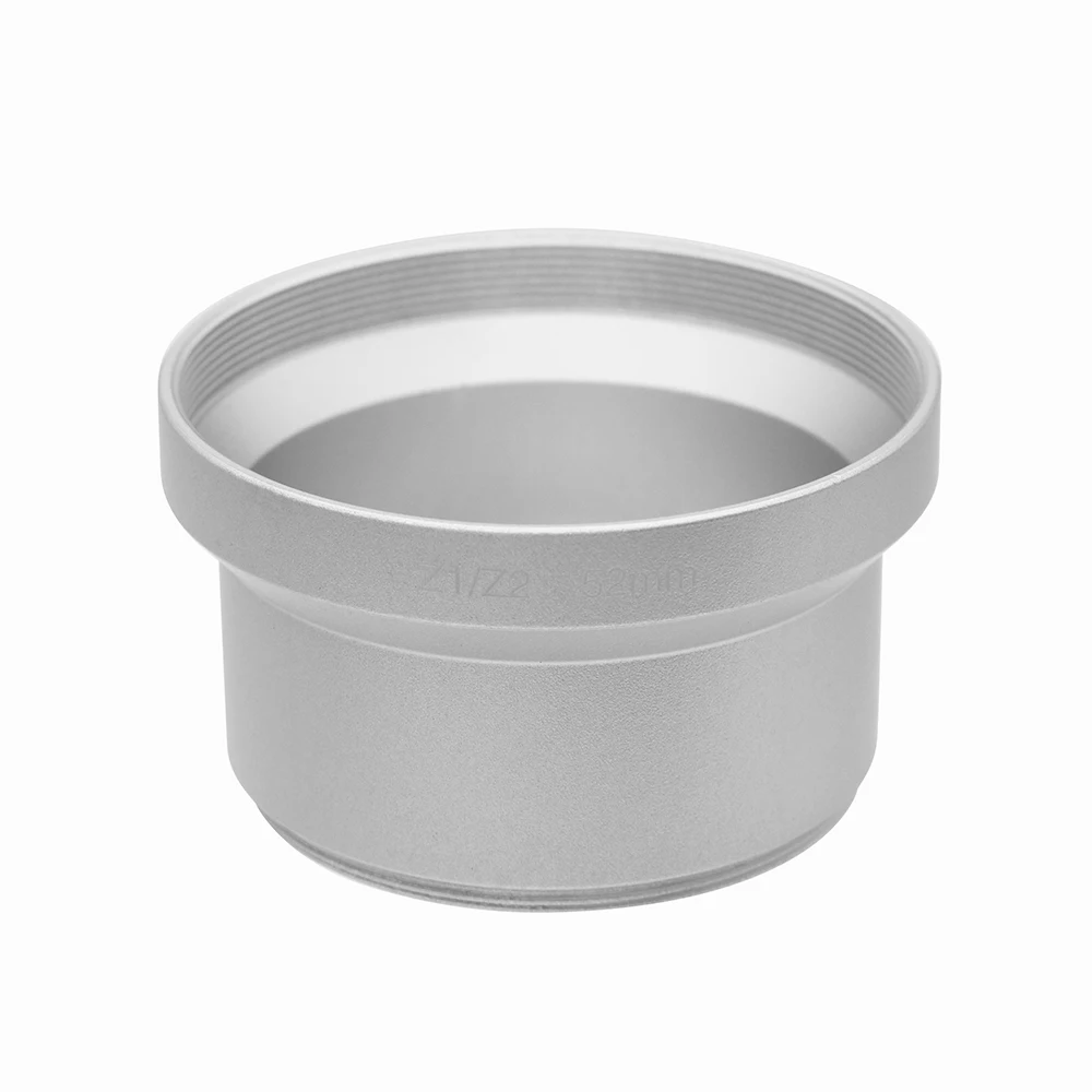 New 45mm to 52mm Silver Lens Adapter Ring Tube for Minolta Z1 Z2 F52mm-M45mm