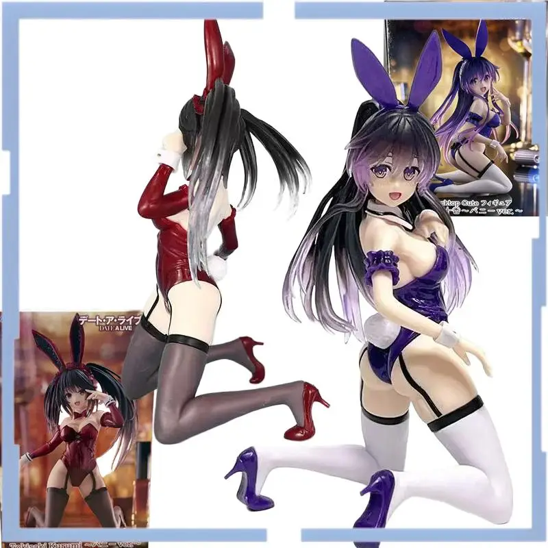 

Taito Date A Live Nightmare Tokisaki Kurumi Princess Yatogami Tohka Desktop Cute Bunny Girl Pvc Collector Figure Model Toy Gift