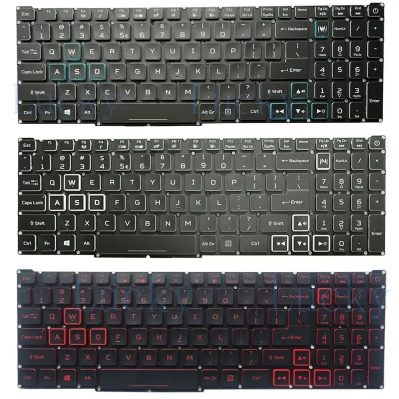 

f NEW US Keyboard Backlit FOR ACER Nitro 5 AN515-56 AN515-57 AN517-54 AN517-41