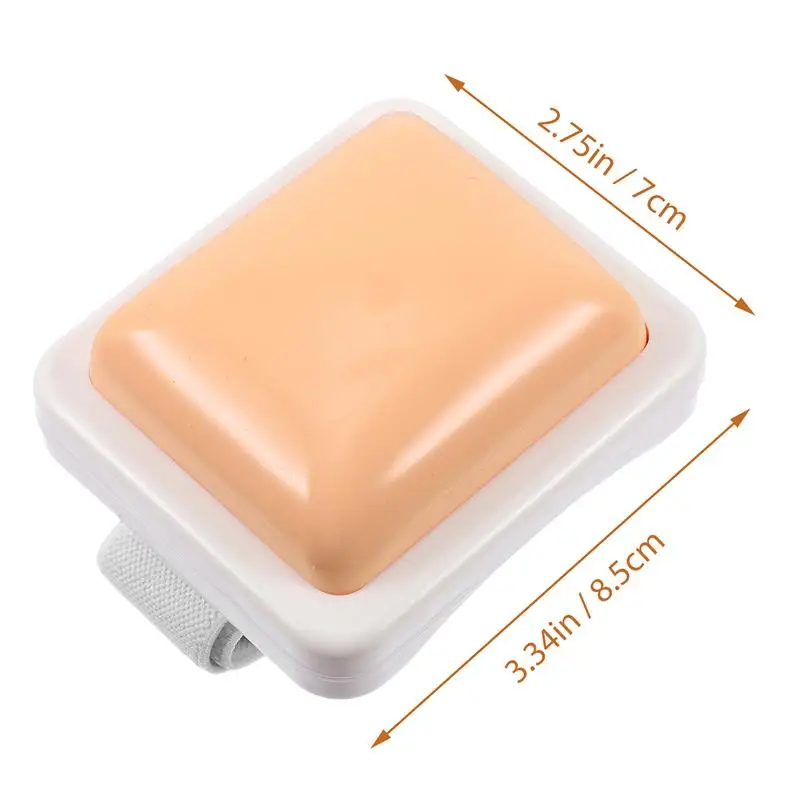 1pc 병원 주입 훈련 패드 시뮬레이션 주입 피부 간호 연습 모델 실리콘 가짜 피부 주입 트레이너