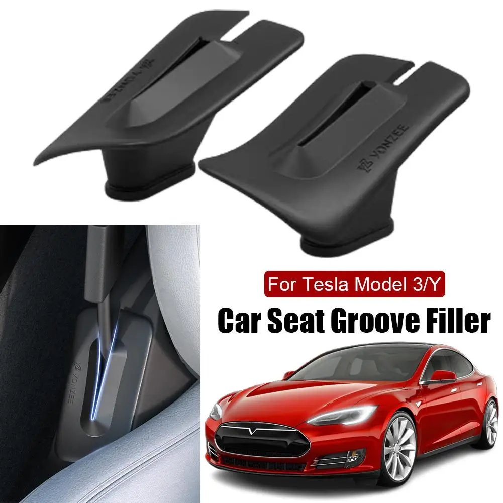 

For Tesla Model Y Car Seat Filler Side Seam Styling Silicone Filling Accessories Seat Cover Leak-proof W6H4