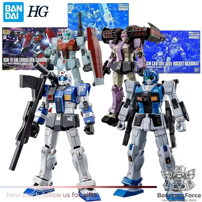 

Bandai GTO HG 1/144 RGC-80S GM CANNON Action Figure with Rocket Bazooka Gundam Mobile Suit Toy for Boys Collectible Model Kit