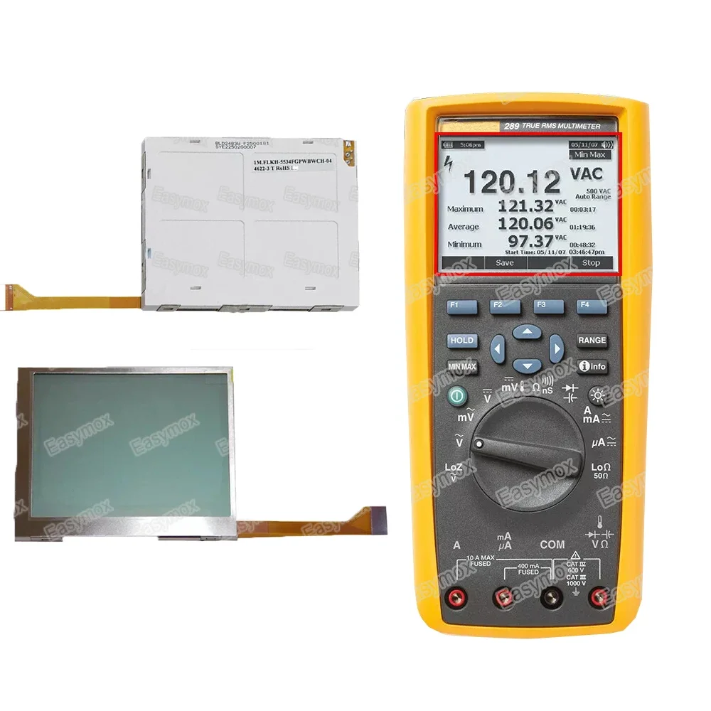 LCD Display Screen Networks for FLUKE 287/289/287C/289C Logging Multimeters Repairment