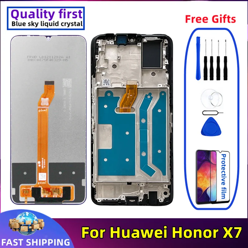 For Huawei Honor X7 LCD CMA-LX1 CMA-LX2 Original With frame Mobile Phone Display Touch Screen Digitizer Assembly Replacement