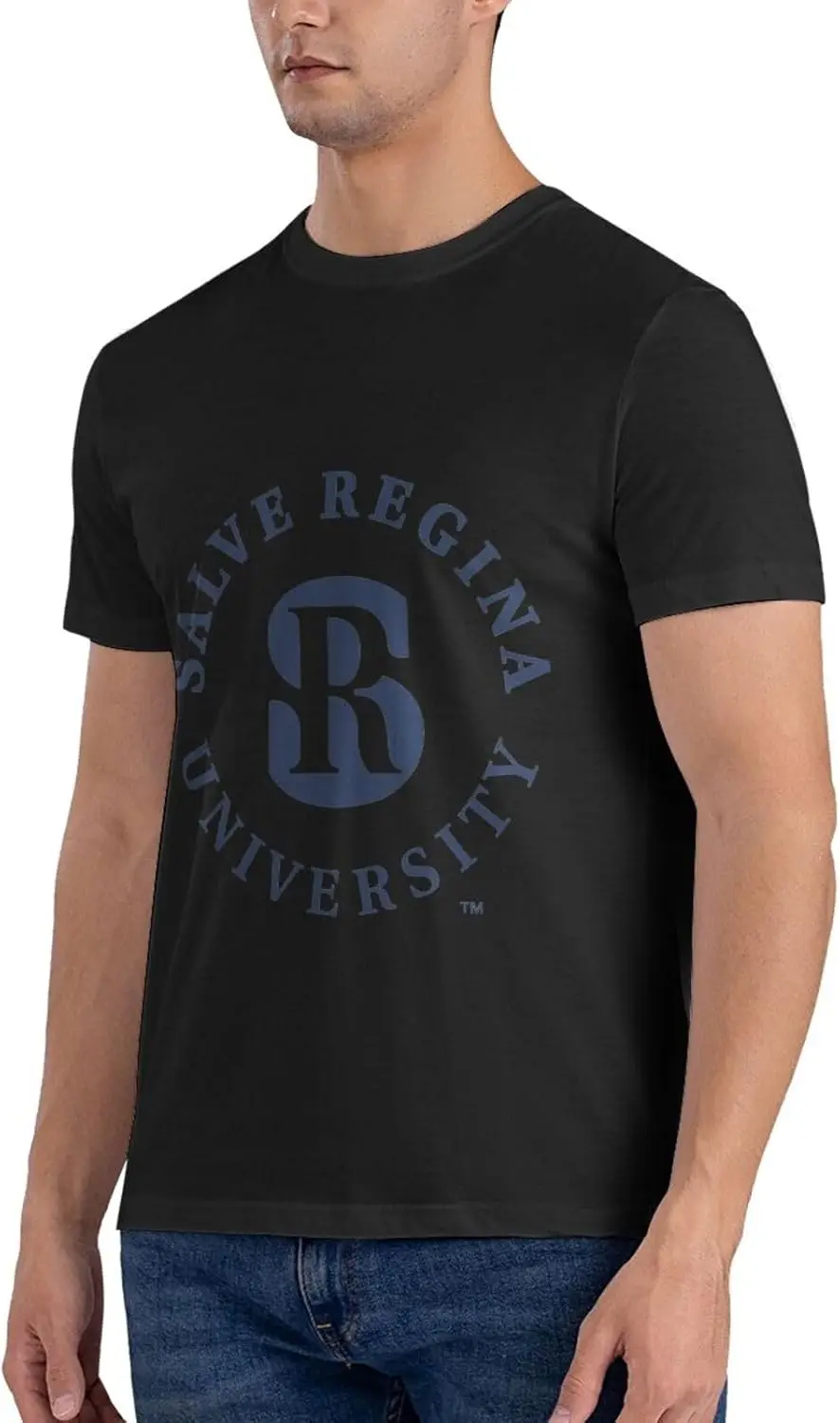 Salve Regina University Logo Cotton Trend Round Neck T-Shirt Men's T-Shirt