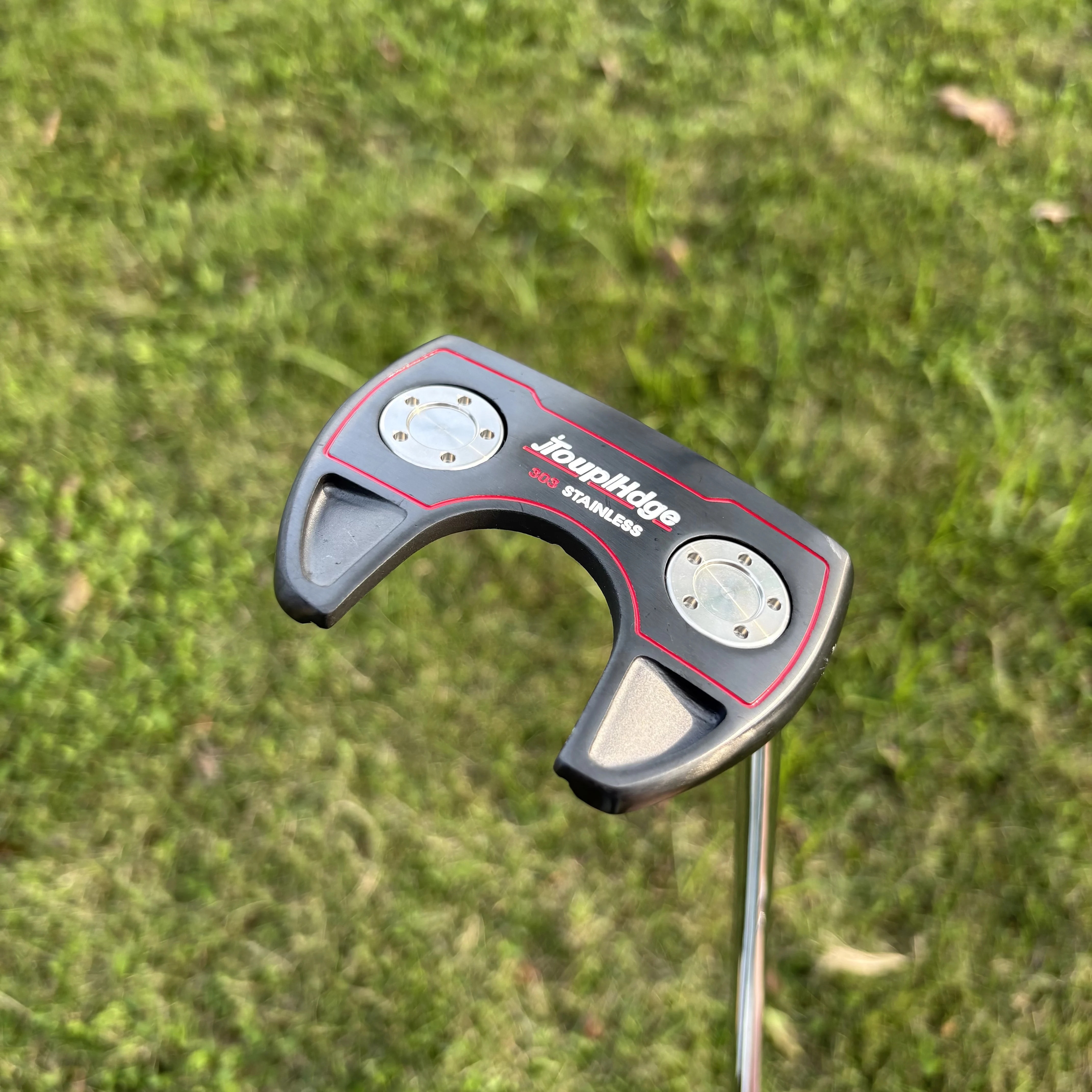 Tour Edge Golf Putter for Men 303 Stainless Steel Mallet Putter Golf Club with Alignment Line High MOI Golf Putting Club