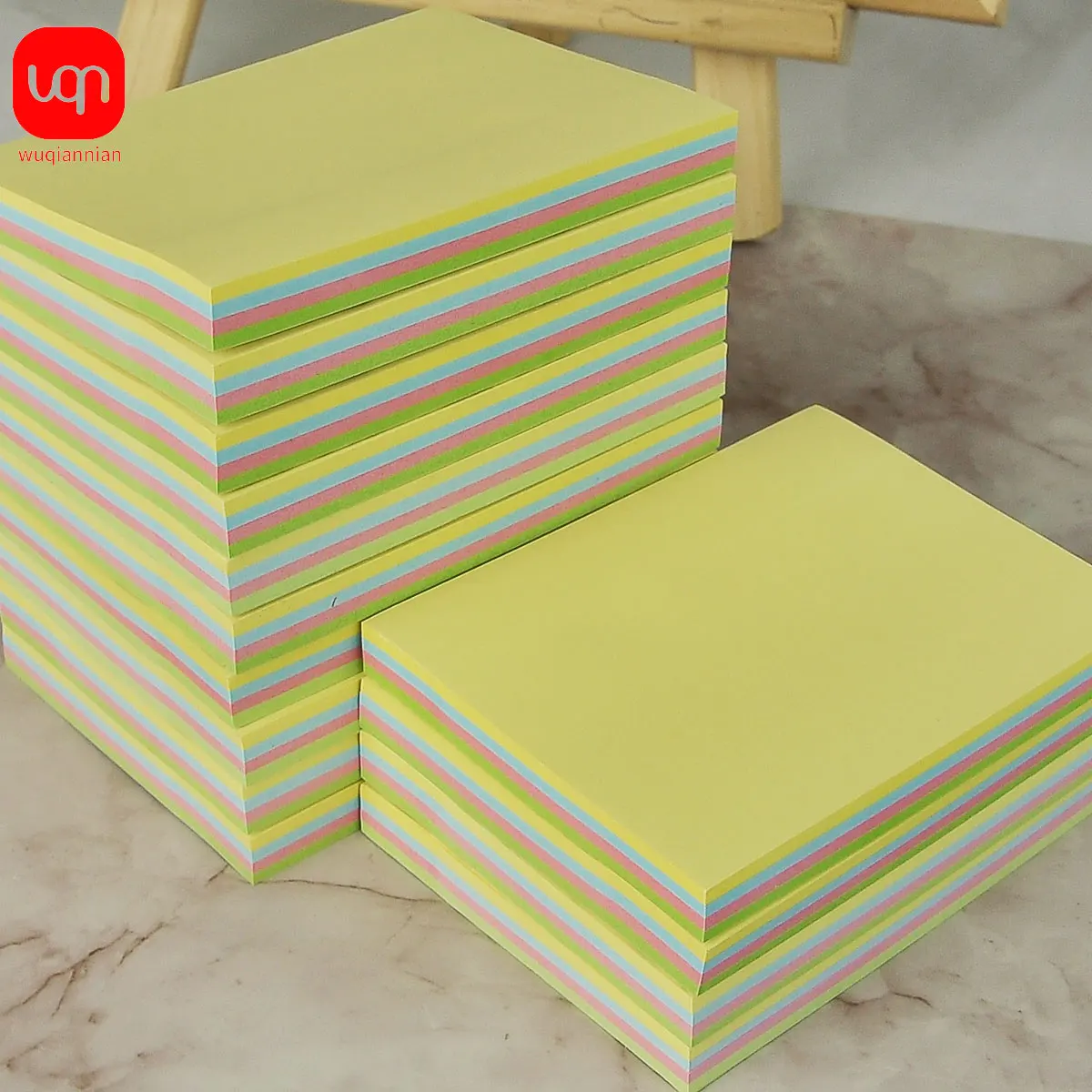 WQN-1/3/18PCS Self-Adhesive Sticky Notes 1800 Information Sticky Notes 4 color 10.2*7.6cm Student Sticky Notes