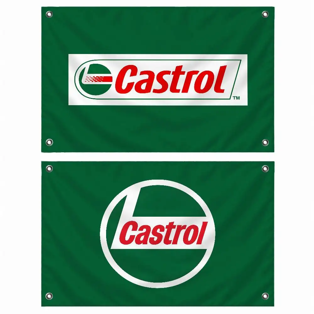 Classic Brand Castrol Indoor Outdoor Flag Banner Party Decor Hanging Wall Backdrop