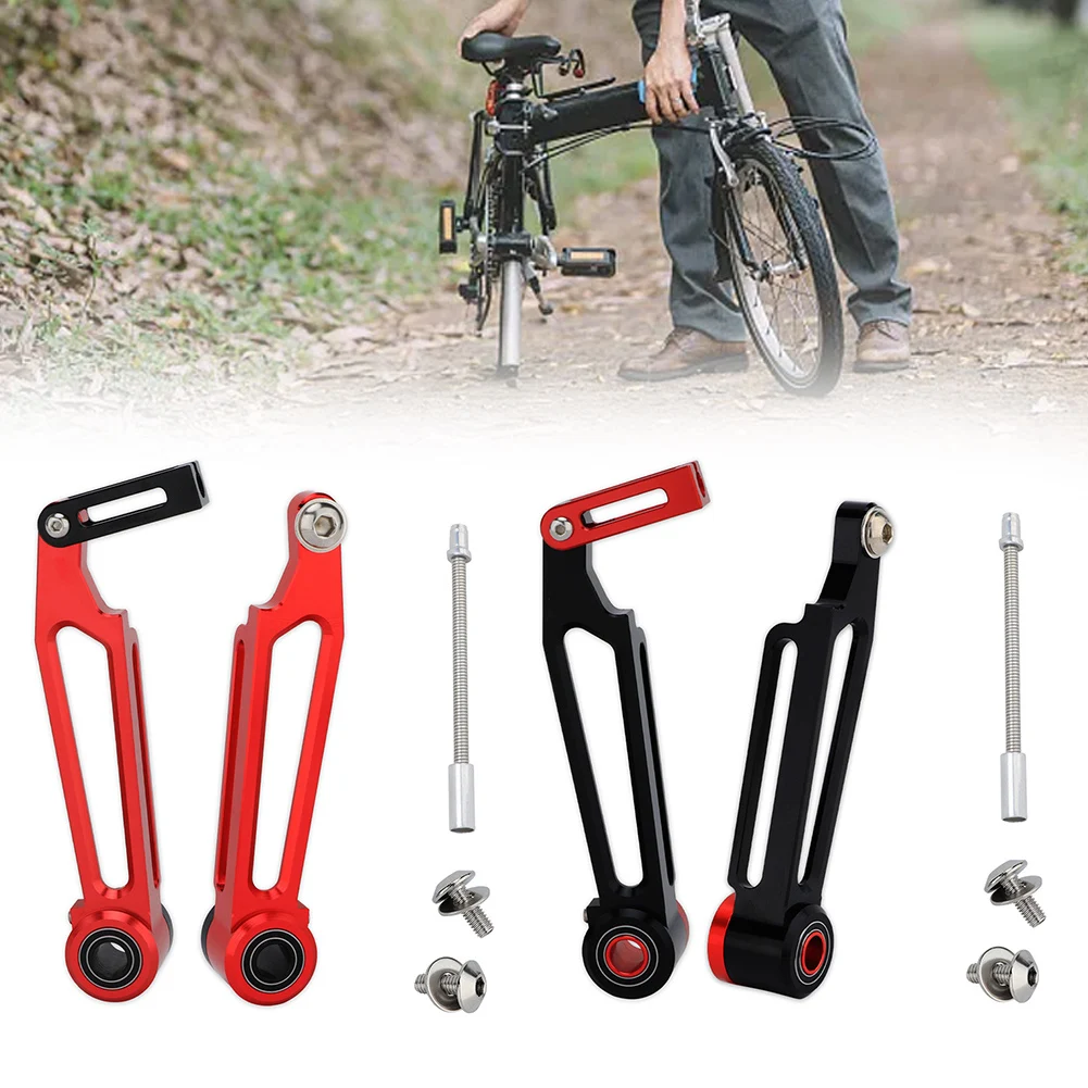 

1 Pair Folding Bike V Brakecaliper 100MM Aluminum Alloy Rebound Adjustment Screws Brake Clamp For 412 406 Brakes Accessories
