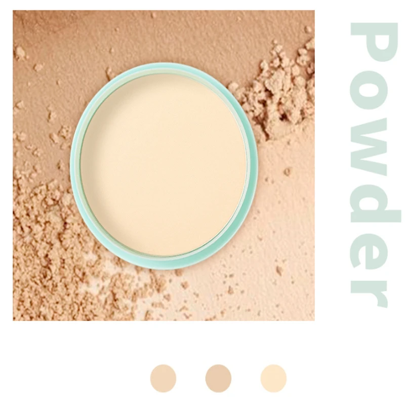 Natural Oil Control Makeup Powder Brightening Mist Facial Modification Powder Waterproof Lightweight Powder Dispersal Make up