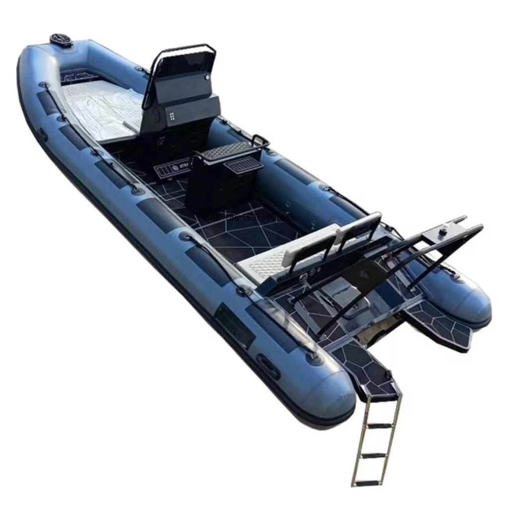 

Hot Sale 21.6ft Rib 660 Aluminum RIB ORCA Hypalon/PVC Inflatable Boats With Platform for Fun