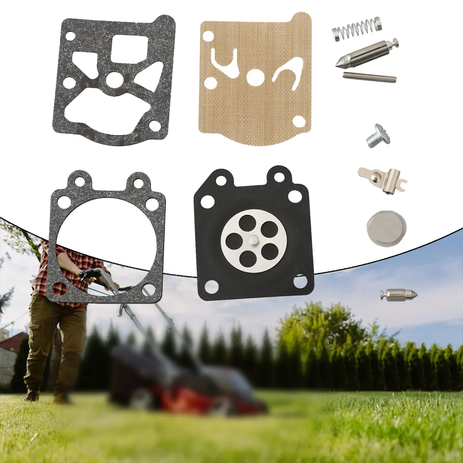 طقم تصليح إبرة حشية الحجاب الحاجز المكربن مع 024 026 MS240 MS260 لمناشير Walbro K11-WAT - يضمن متفوقًا #4