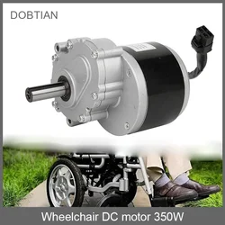 DC motor 350w 24v 48v 75RPM 120RPM low speed brush motor with extended shaft DC gear brush motor for wheelchair