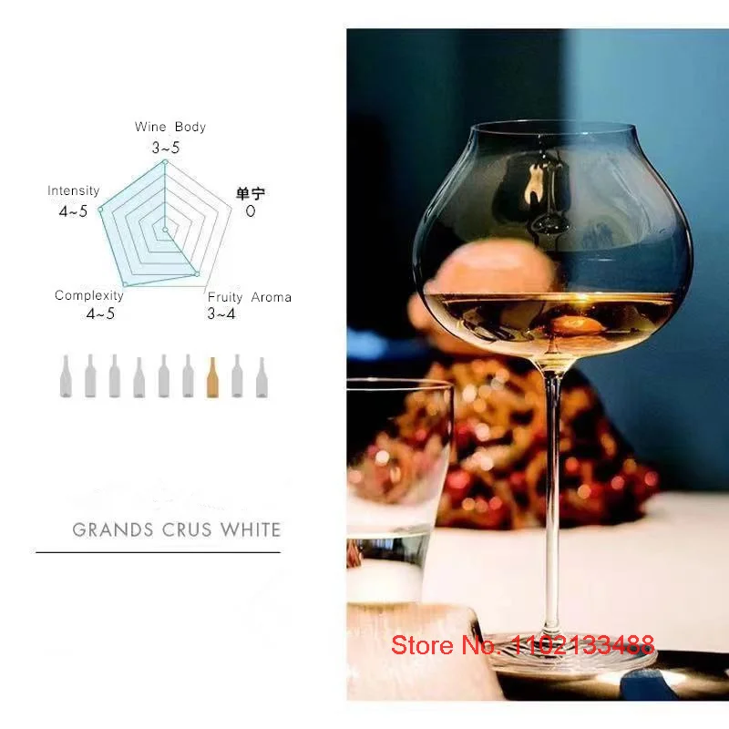 2 Pcs All-Purpose Crystal Wine Glasses Universal Red Wine Glass Designer Rum Champagne Flute Sherry Goblet Grands Crus White Cup