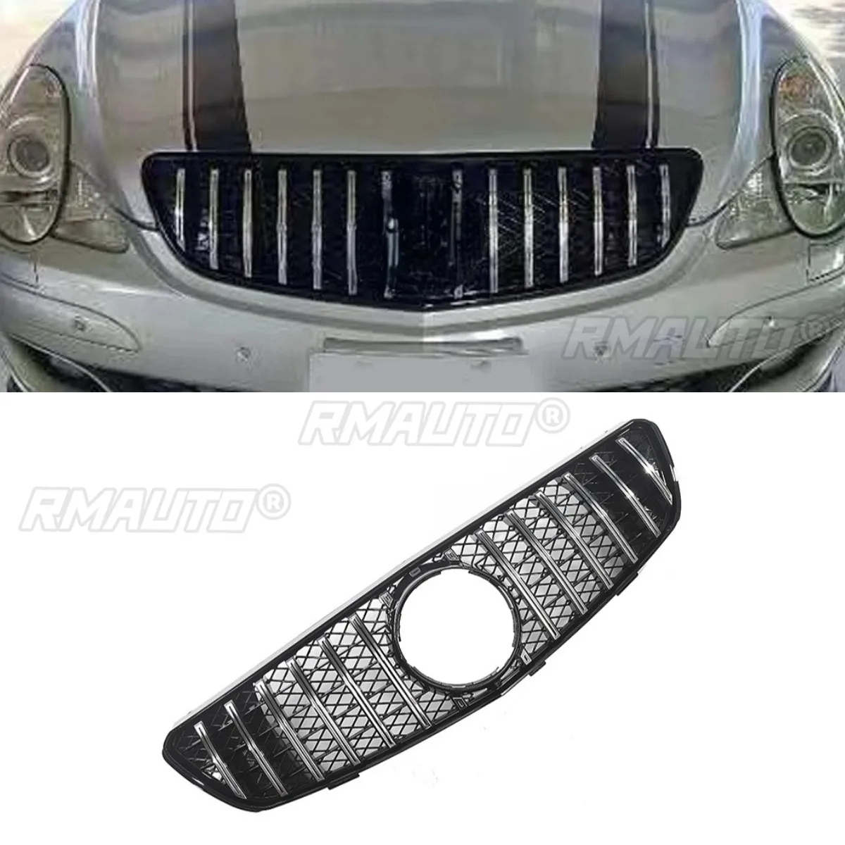 

Car Bumper Grill Decorative Strips Racing Grille Body Kit Front Bumper Grill For Mercedes Benz R-class W250 2007-2010 Exterior