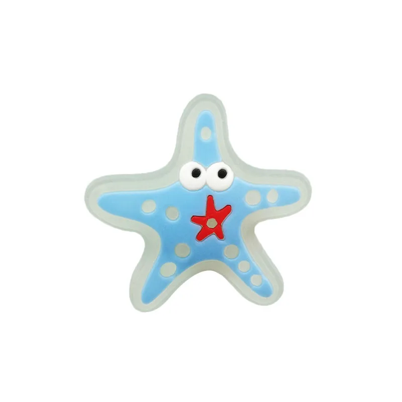 1/9Pcs Luminous Shoe Charms Ocean Series Starfish Dolphins Growing In the Dark Shoe Accessories Pins for Clog Jeans Ornaments