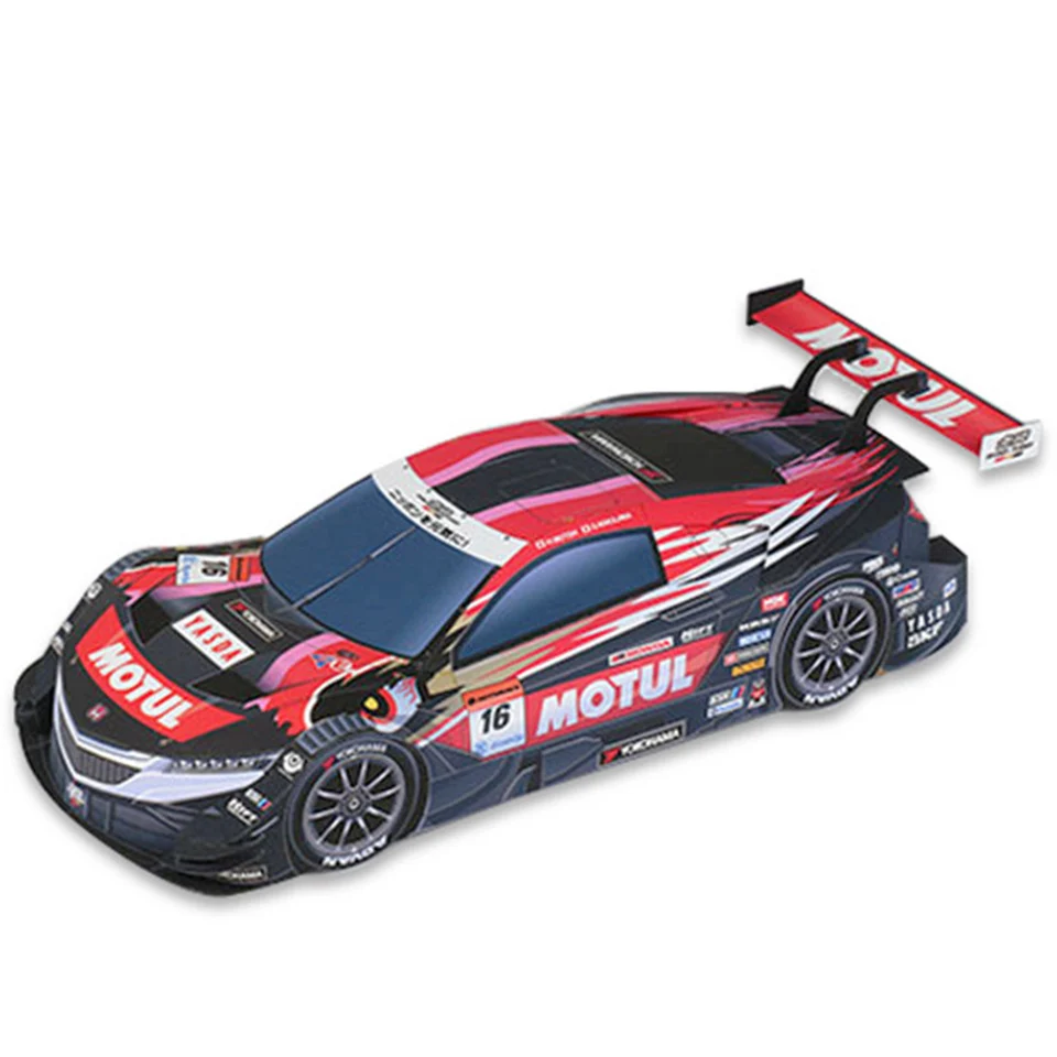 WRC 2019 NSX-GT 1:24 Paper Model Car, Dakar World Rally Racing Origami Art, Handmade 3D Papercraft DIY Craft ZX-120