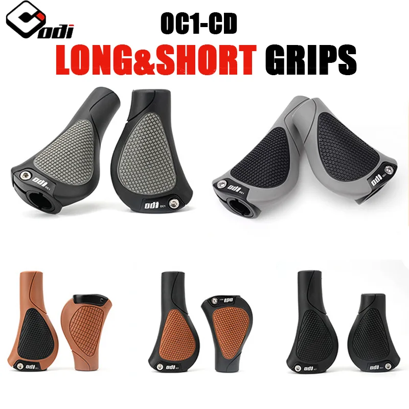 

ODI Long Short Bicycle Grips Ergonomics Bike Handlebar Grips Lock on MTB Bike Grip Shock Absorption Bicycle Handles MTB Cuffs