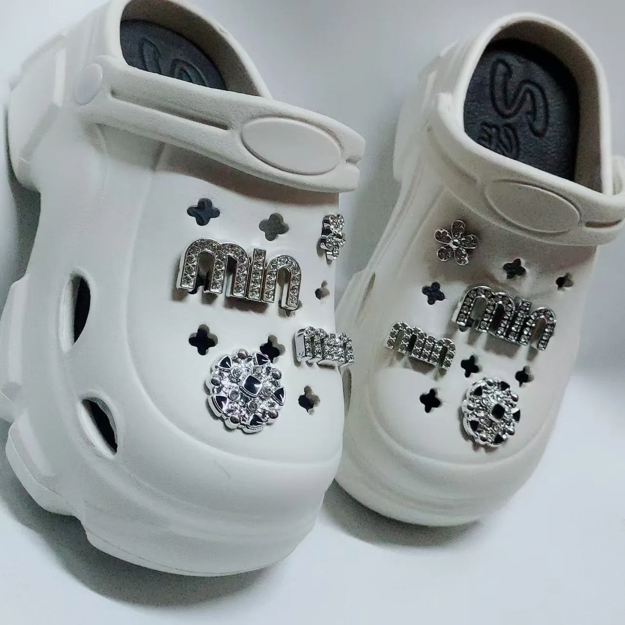 إكسسوارات زهرة الأحذية الكريستالية اللطيفة، إكسسوارات الأحذية DIY، دبابيس هدايا الحفلات للنساء والرجال والأطفال #4