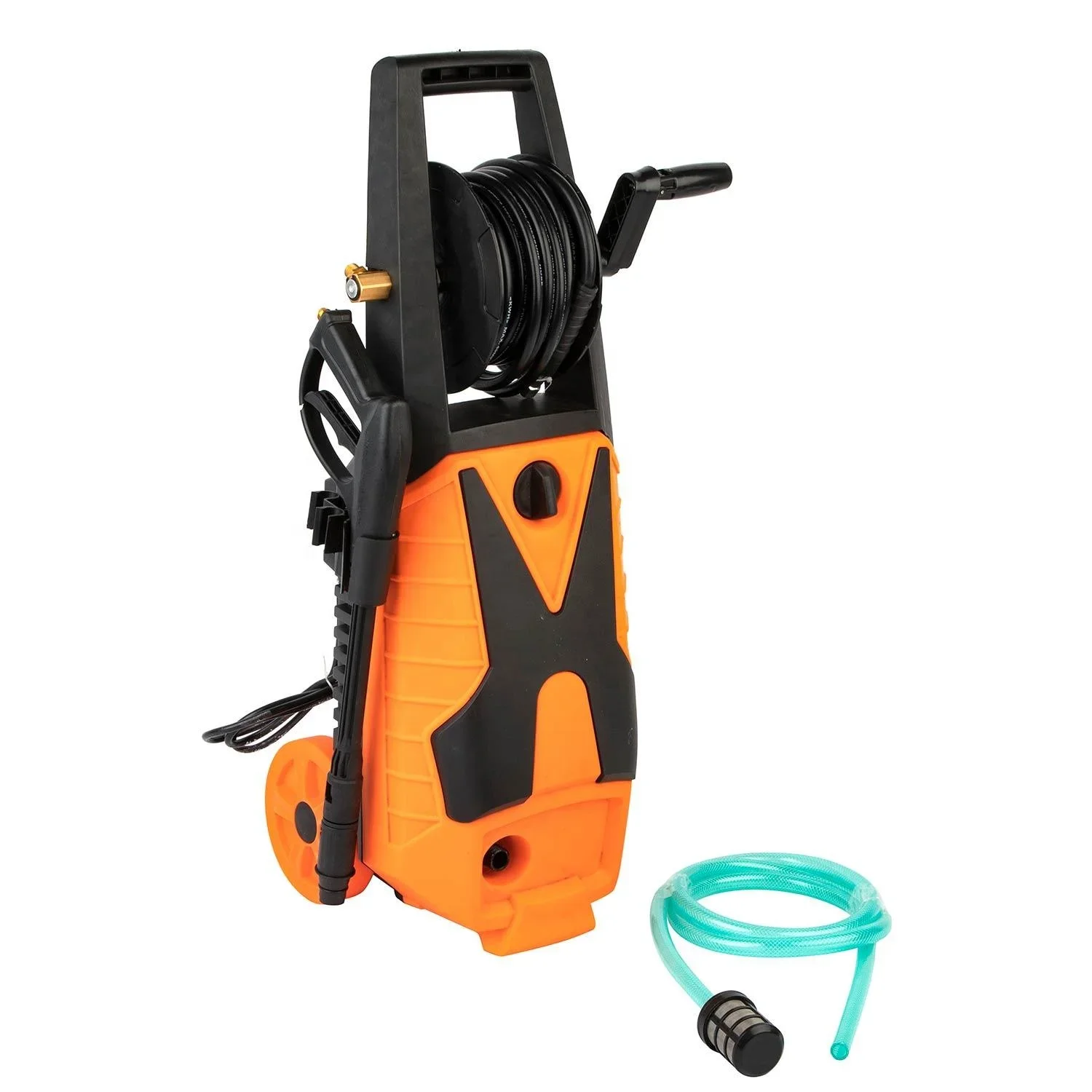 

1600w 125bar Electric Power Pressure Washer with Spray Gun, Adjustable Nozzle