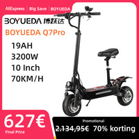 BOYUEDA Q7Pro Escooter 3200W Dual Motor 52V19AH Battery Dual Drive 10 Inch Adult E-Scooter Silent Tire Foldable Electric Scooter