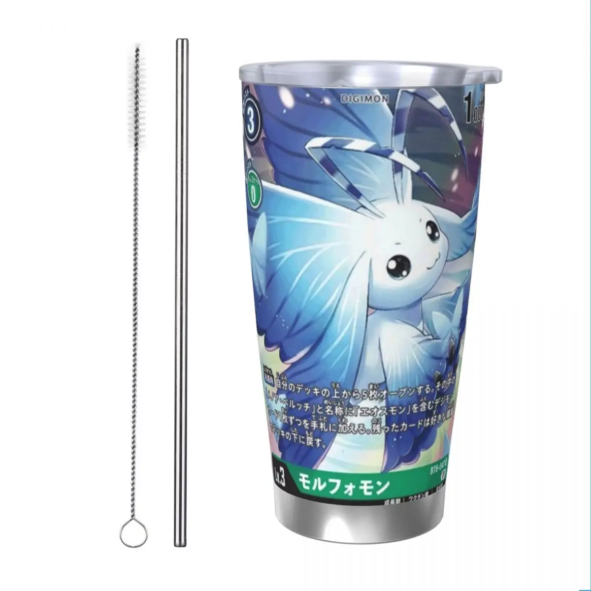 Digimon 20oz Cup Large Capacity Car Mug Leak-proof Juice Coffee Cup Food Grade