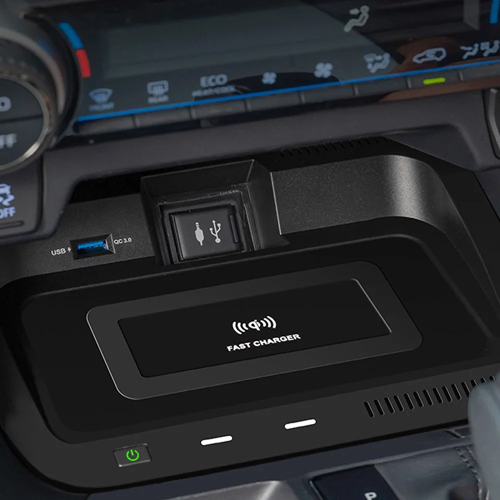 

A13Z-Car Qi Wireless Charging Fast Car Panel Phone Holder For Toyota RAV4 RAV 4 2019 2020