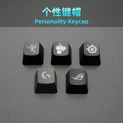 Personality Mechanical keyboard keycaps translucent key caps for Logitech Steelseries Razer ROG Cherry Cross Switch OEM R4 Heigh