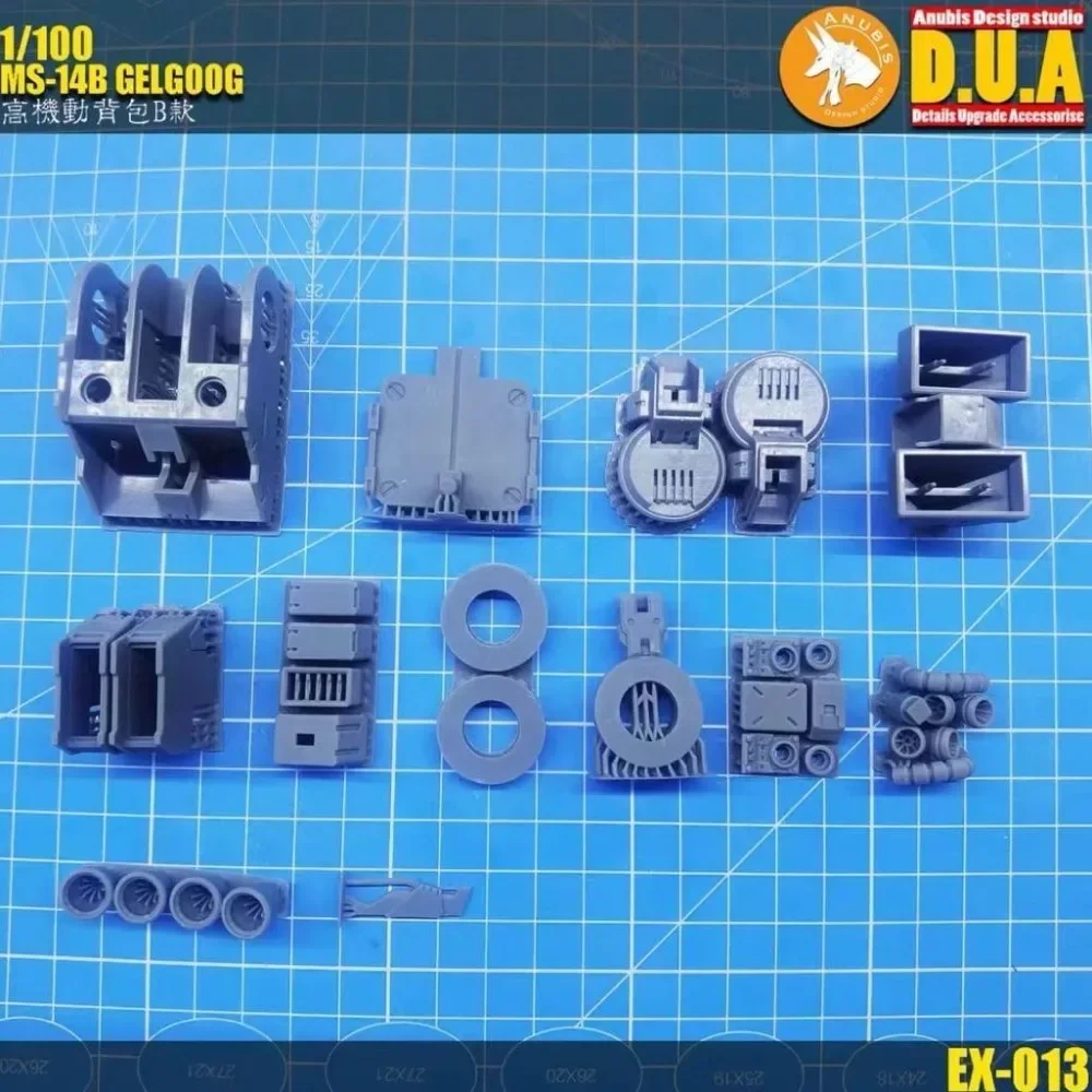 In Stock ANUBIS Anime MG 1/100 DUA013 Assemble Model Xia Ya Special Red Warrior 2.0 Detail Backpack Modification B Model