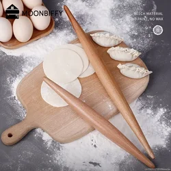 Pastry Tool Fondant Cake Dough Roller Pasta Dumpling Skin Maker Wood Rolling Pin Double Tip  Non-Stick Cooking Tool Dough Roller