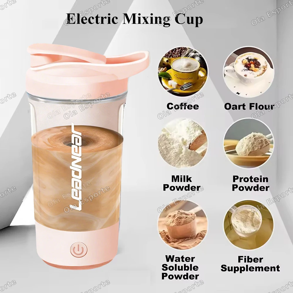 2026 New Electric Self Stirring Mug, Protein Powder Milkshake Shaker Bottle ,USB Charging Shaker Cup Outdoor Sports Mixing Cup