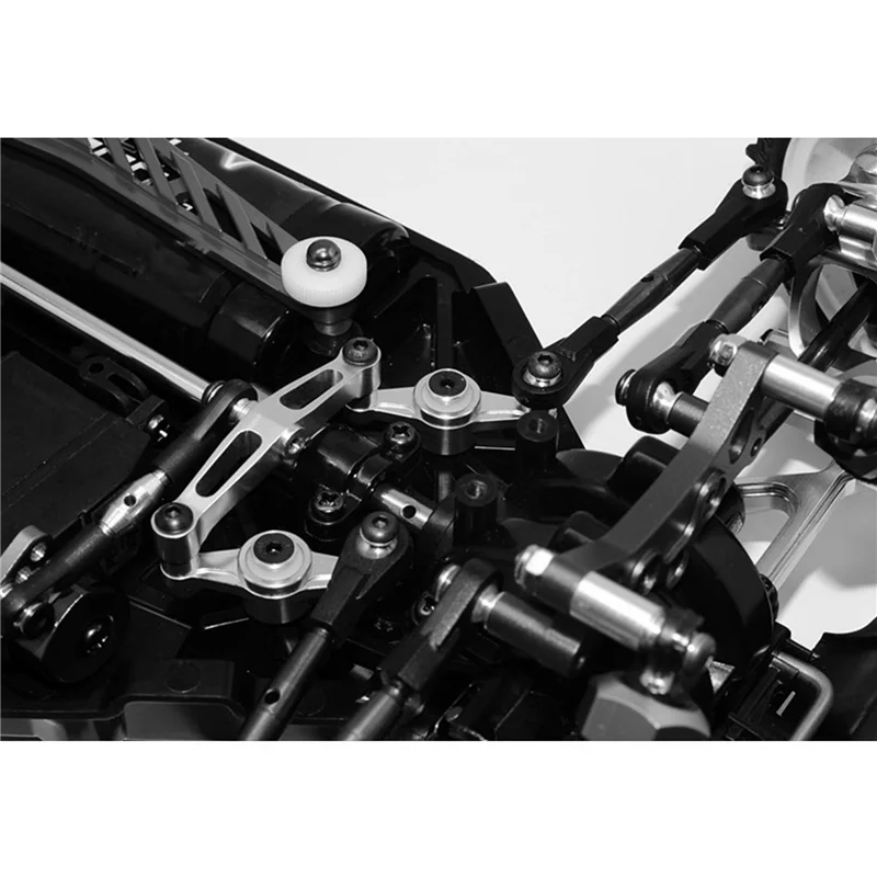 

YSUN-14Pcs Steel Steering Link Rod Linkage Servo Rod Set For Tamiya TT-02B TT02B 1/10 RC Car Upgrade Parts Accessories