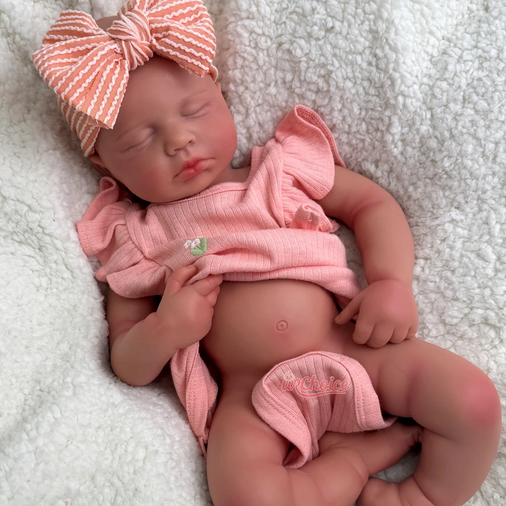 

20Inch Loulou Full Silicone Reborn Girl/Boy Handmade 3D Painted Realistic Doll Soft Touch Feeling for Christmas Gift Dementia
